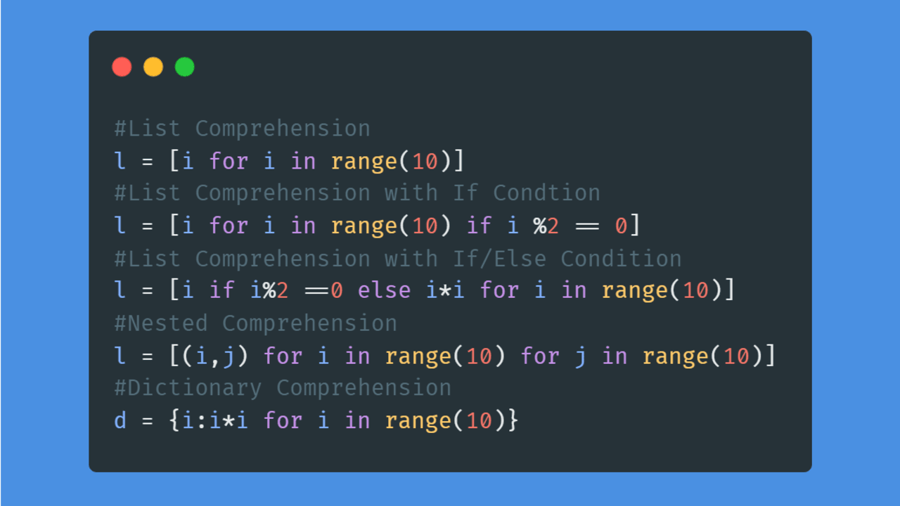 Crafting elegant and efficient code with python list comprehensions
